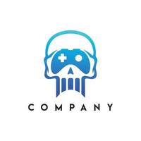 Dark Game Logo, Skull logo vector