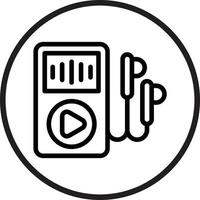 Audio Player Icon Style vector