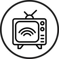 Smart Tv Icon Style vector