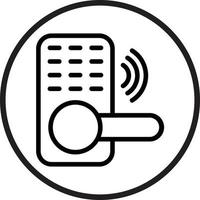 Smart Lock Icon Style vector