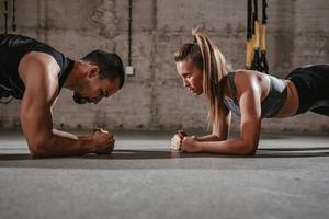 vista de flexiones foto