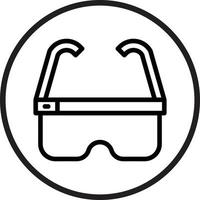 Smart Glasses Icon Style vector