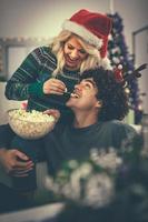 feliz navidad en casa foto