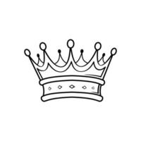coronas icono de la corona. signo simple del icono de la corona. Ilustración de diseño de vector de icono de corona. símbolo de corona moderno y de moda para negocios, tatuaje, plantilla, pegatina y sitio web,