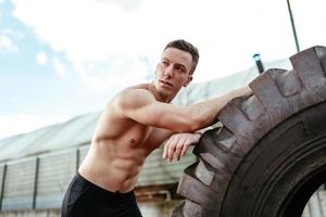 Exercising With Tyre photo