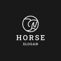 Horse logo template vector illustration design