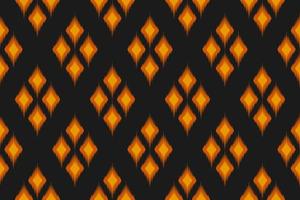 Ethnic ikat seamless pattern in tribal. Aztec geometric ethnic ornament print. Ikat pattern style. vector