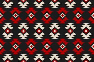 Ethnic ikat seamless pattern in tribal. Aztec geometric ethnic ornament print. Ikat pattern style. vector