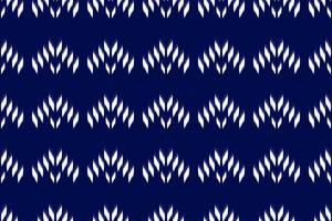 Fabric ethnic ikat pattern art. Geometric ethnic ikat seamless pattern in tribal. Mexican style. vector