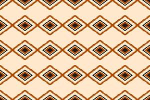 Ethnic ikat seamless pattern in tribal. Aztec geometric ethnic ornament print. Ikat pattern style. vector