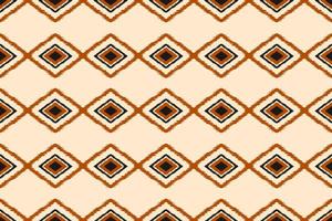 Ethnic ikat seamless pattern in tribal. Aztec geometric ethnic ornament print. Ikat pattern style. vector