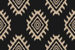 Abstract ethnic ikat art. Seamless pattern in tribal. Aztec geometric ornament print. vector