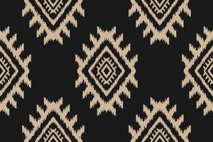 Abstract ethnic ikat art. Seamless pattern in tribal. Aztec geometric ornament print. vector