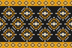Carpet ethnic ikat pattern art. Geometric ethnic ikat seamless pattern in tribal. Mexican style. vector