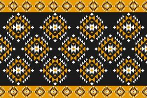 Carpet ethnic ikat pattern art. Geometric ethnic ikat seamless pattern in tribal. Mexican style. vector