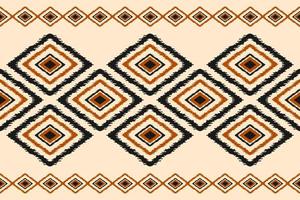 Carpet ethnic ikat pattern art. Geometric ethnic ikat seamless pattern in tribal. Mexican style. vector