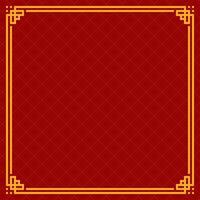 chinese background template with clean frame and pattern vector