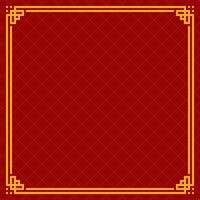 chinese background template with clean frame and pattern vector