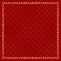 red background with gold frame border vector