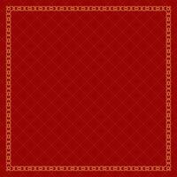 red background with gold frame border vector