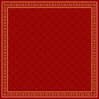 chinese frame background with square pattern vector