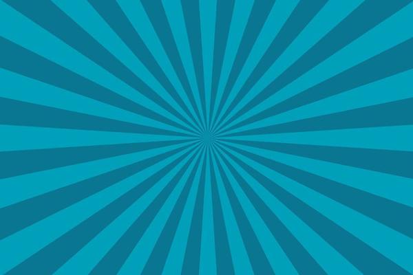 Turquoise Sunburst Pattern Background. Vibrant Radial Rays geometric Illustration