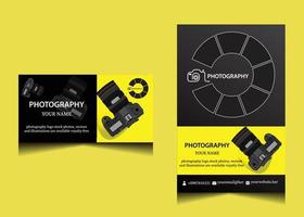 Photography services flyer. Creative studio leaflet. Digital photography flyer. Professional photographer service poster template Pro Vector