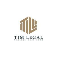 Abstract initial letter TL or LT logo in gold color isolated in white background applied for law firm company logo also suitable for the brands or companies have initial name LT or TL. vector