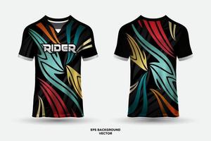 Futuristic jersey design suitable for sports, racing, soccer, gaming and e sports vector