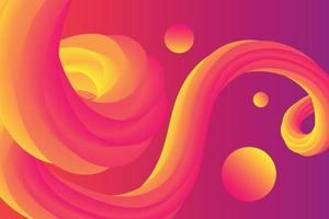 Diseño de banner abstracto de fondo fluido moderno futurista ondulado 3d para papel tapiz, afiche, portada, volante, presentación, publicidad, página de inicio vector