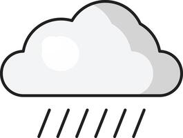 ilustración de vector de lluvia en un fondo. símbolos de calidad premium. iconos vectoriales para concepto y diseño gráfico.