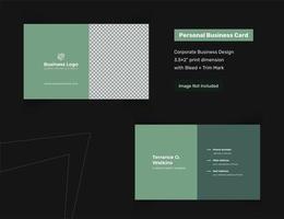 Minimal Business Card Template For Digital DJ, Consulting Engineer, Architecture, Photographer vector