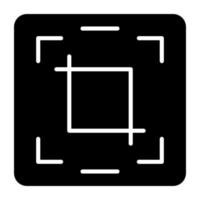 Crop Icon Style vector