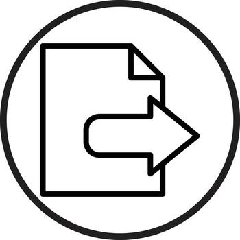 Export Icon Style vector