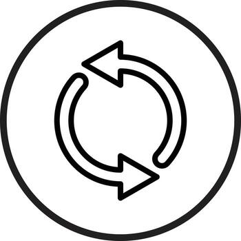 Loop Icon Style vector