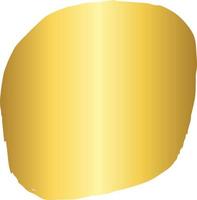 Gold Brush Stroke Design Element vector