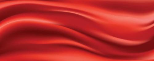 Red Silk Fabric Abstract Background vector