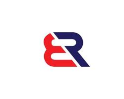 ER RE logo design vector template