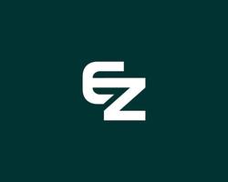 EZ ZE logo design vector template