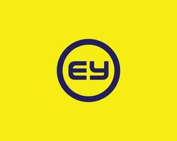 EY YE Logo design vector template