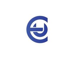 EU UE Logo design vector template