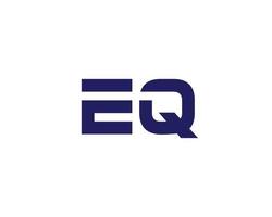 EQ QE Logo design vector template