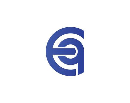 plantilla de vector de diseño de logotipo eq qe