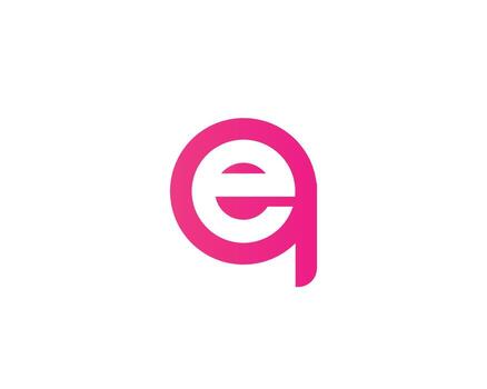 EQ QE Logo design vector template