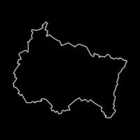 Grand Est Map. Region of France. Vector illustration.