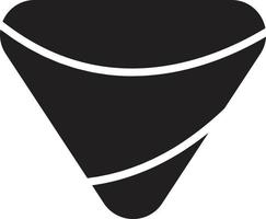 logotipo de triángulo abstracto en estilo moderno y minimalista vector