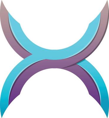 Abstract letter X logo illustration in trendy and minimal style