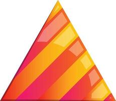 Abstract triangle mountain logo illustration in trendy and minimal style vector