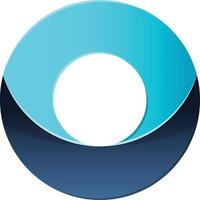 Abstract letter O logo illustration in trendy and minimal style vector