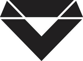 Abstract diamond logo illustration in trendy and minimal style vector